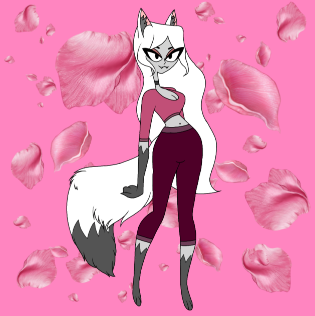 IceHeart as a cat demon in Hazbin Hotel