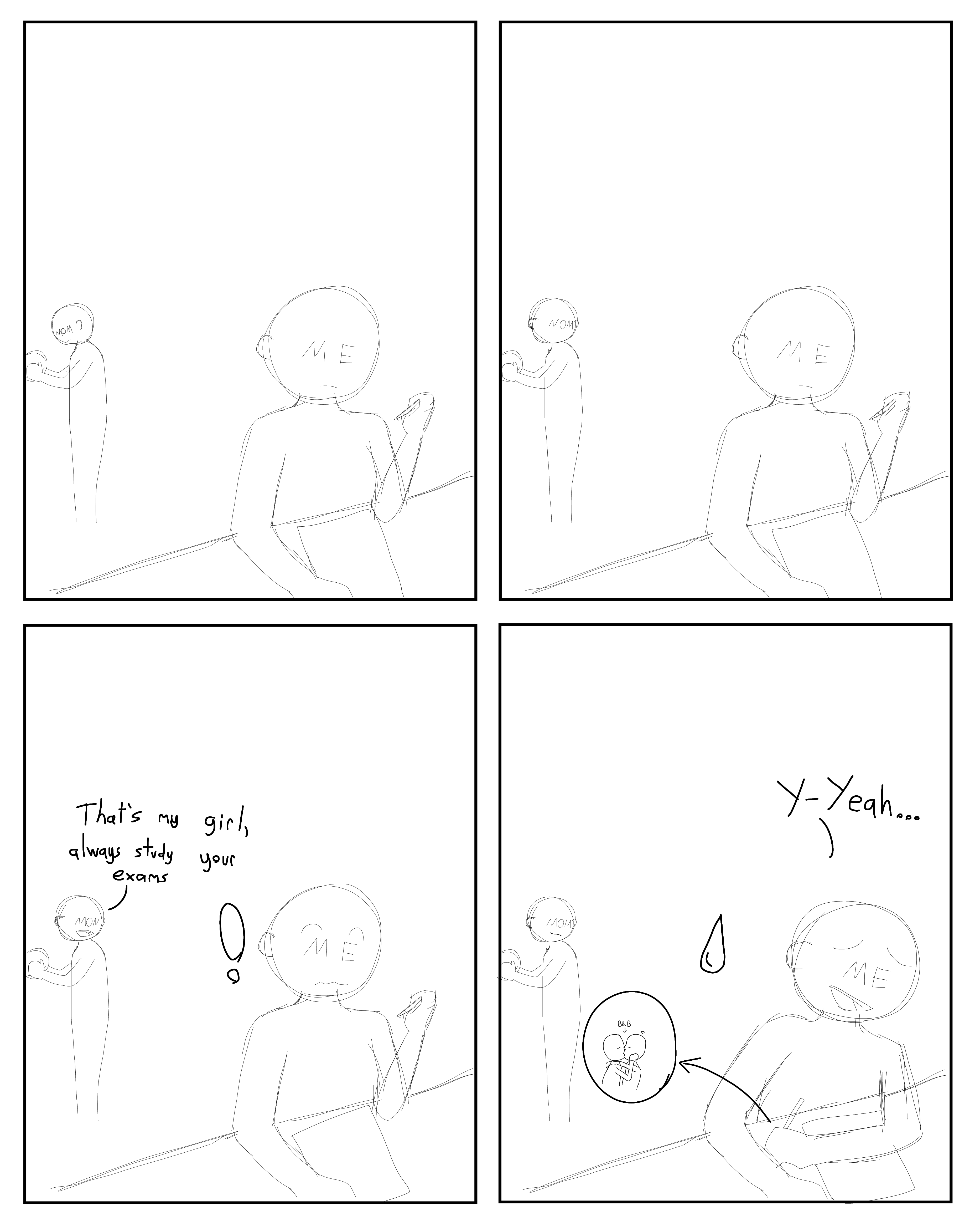 İnstead of studying for exams... - ibisPaint