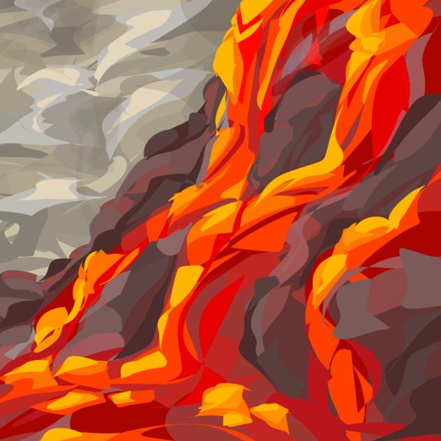 volcano - ibisPaint