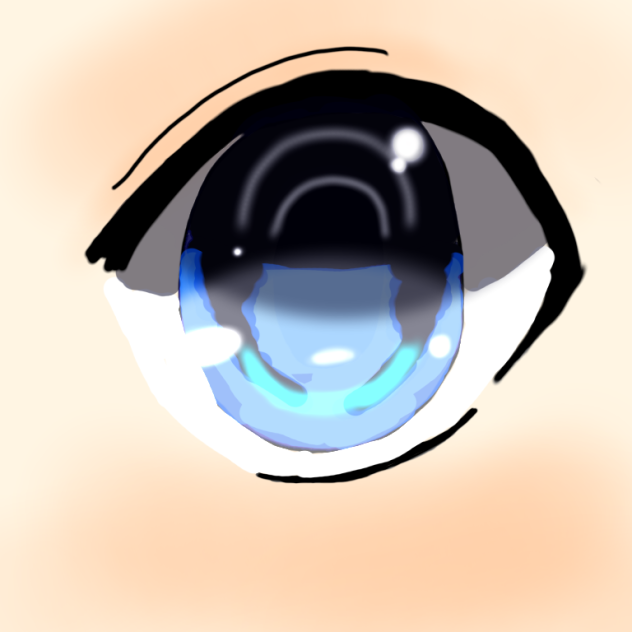 眼を描いただけ
