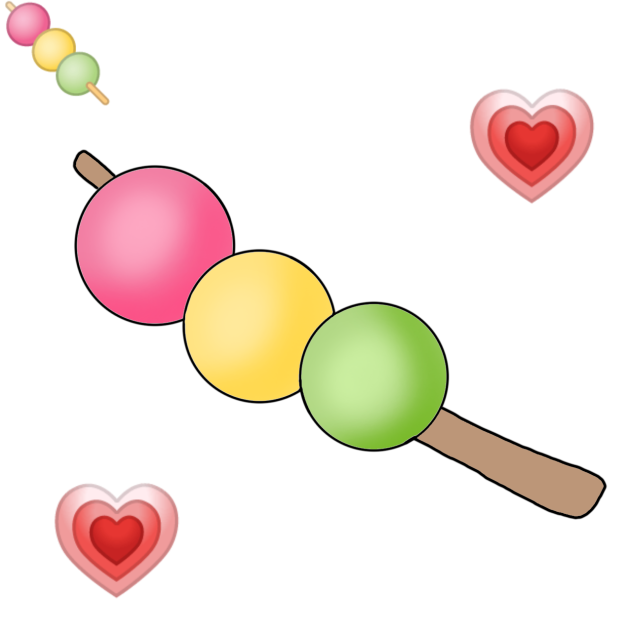 Drawing dango in my style🍡💗