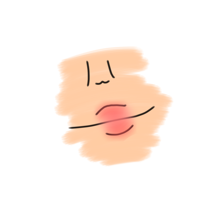 半分の顔の描画 half a face drawing