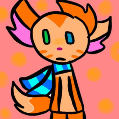 This is the kitty but colored in