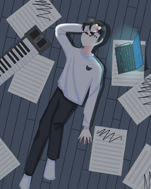 레하 작곡하시는 잭님 - ibisPaint