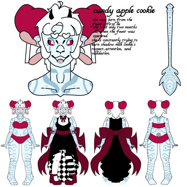 candy apple cookie design