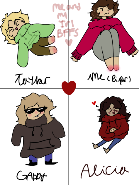 Me and my Irl besties 👯‍♀️👯‍♀️💋❤️💖✨