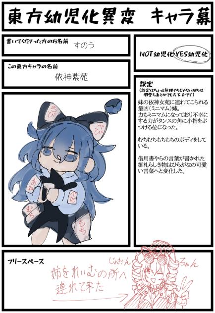 幼児化異変キャラ募