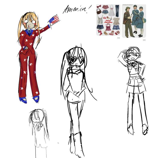 My humanized version of America! - ibisPaint