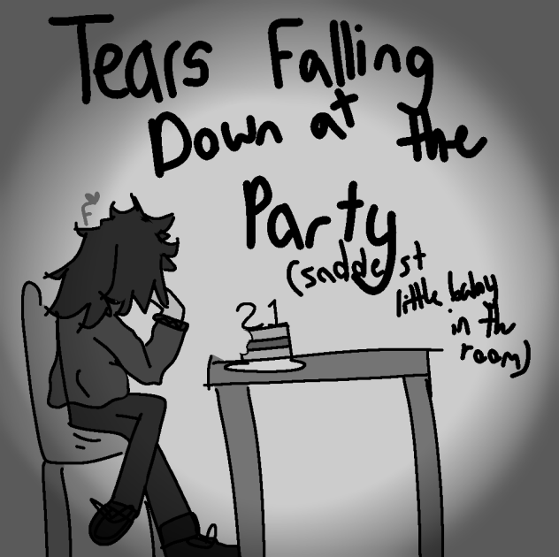 Saddest little baby in the room