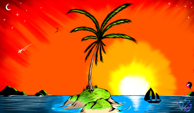 Palm tree - ibisPaint