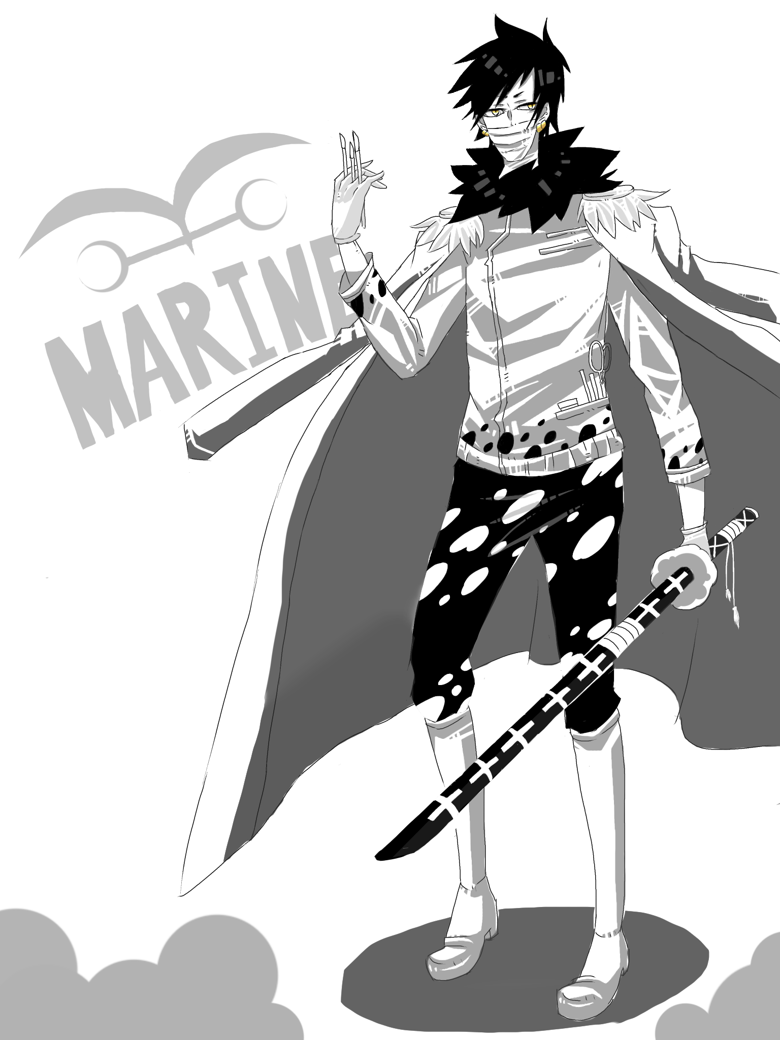 トラファルガー・ロー 海軍 - ibisPaint