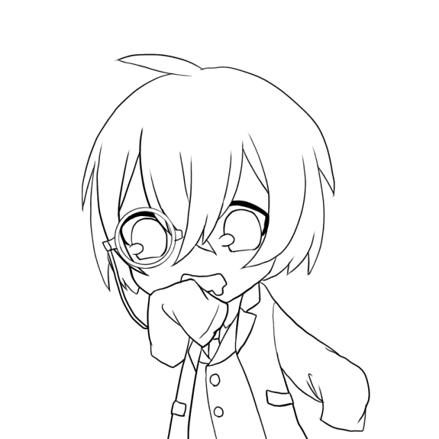 ひきフェス さかたさん 線画