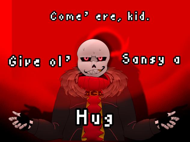 Give ol’ sansy a hug #fanart