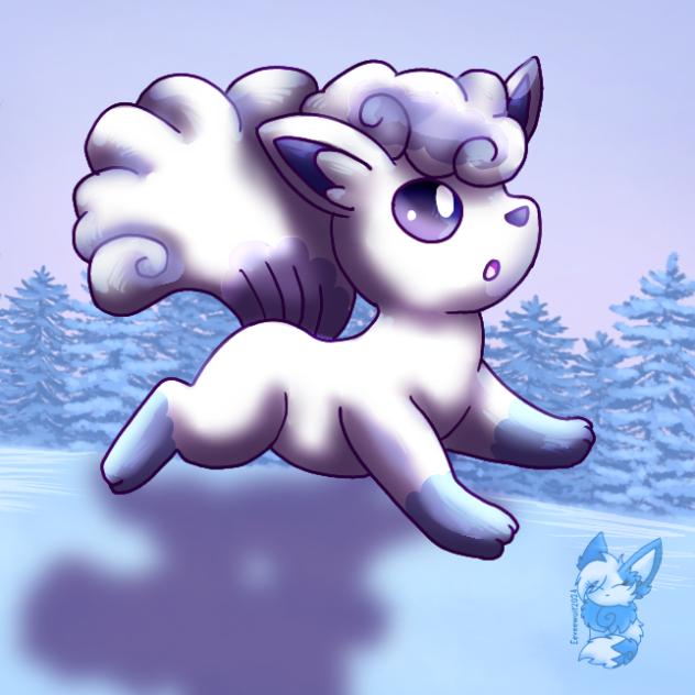 alolan vulpix 💜❄️