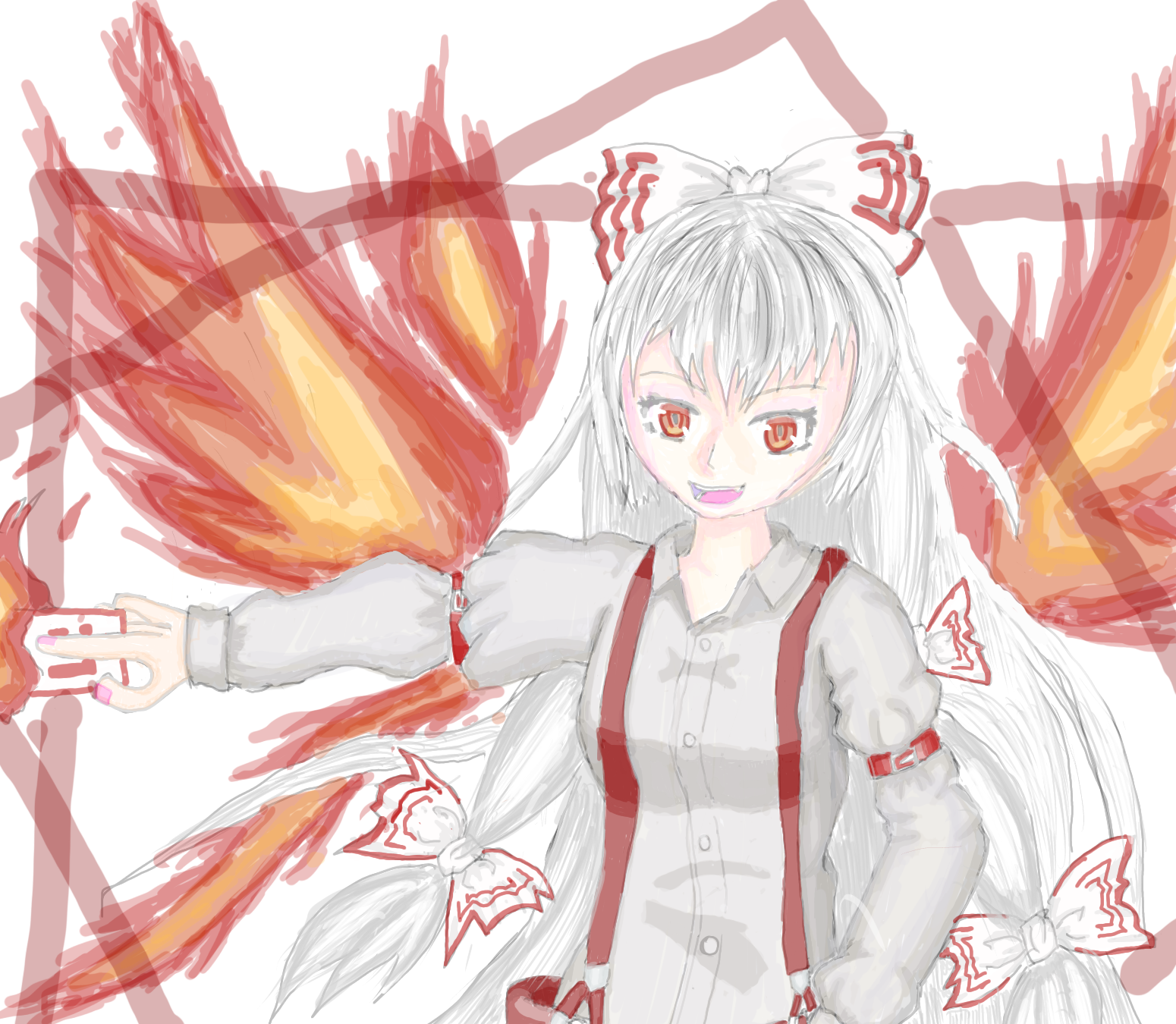 藤原 妹紅 Ibispaint