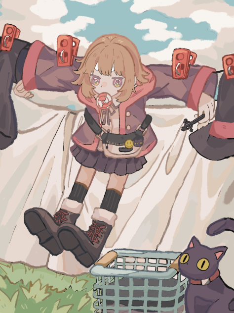 洗濯干してくれる魔法(ミスった)