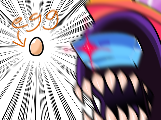 Black impostor VS egg