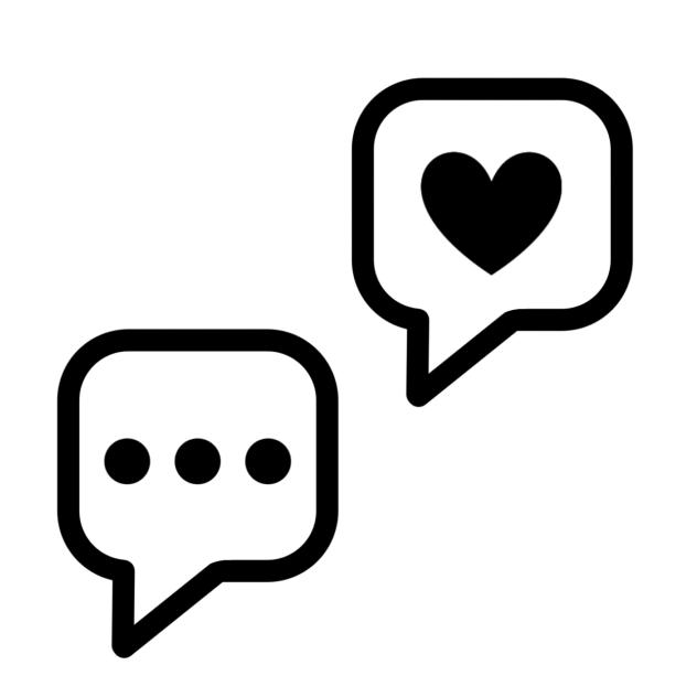 Chat bubble icons