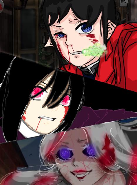 Demon slayer fighting collab