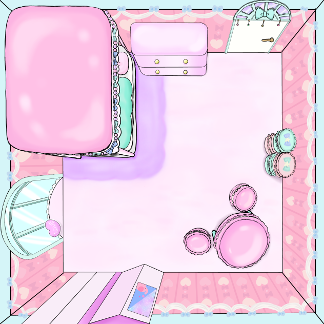 授業で描いた部屋