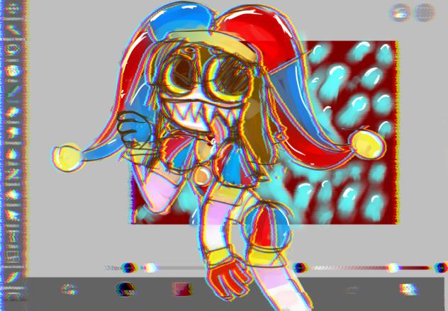 Autistic possessed palm knee - ibisPaint
