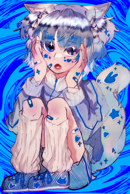 無題779　🤍🩹💙