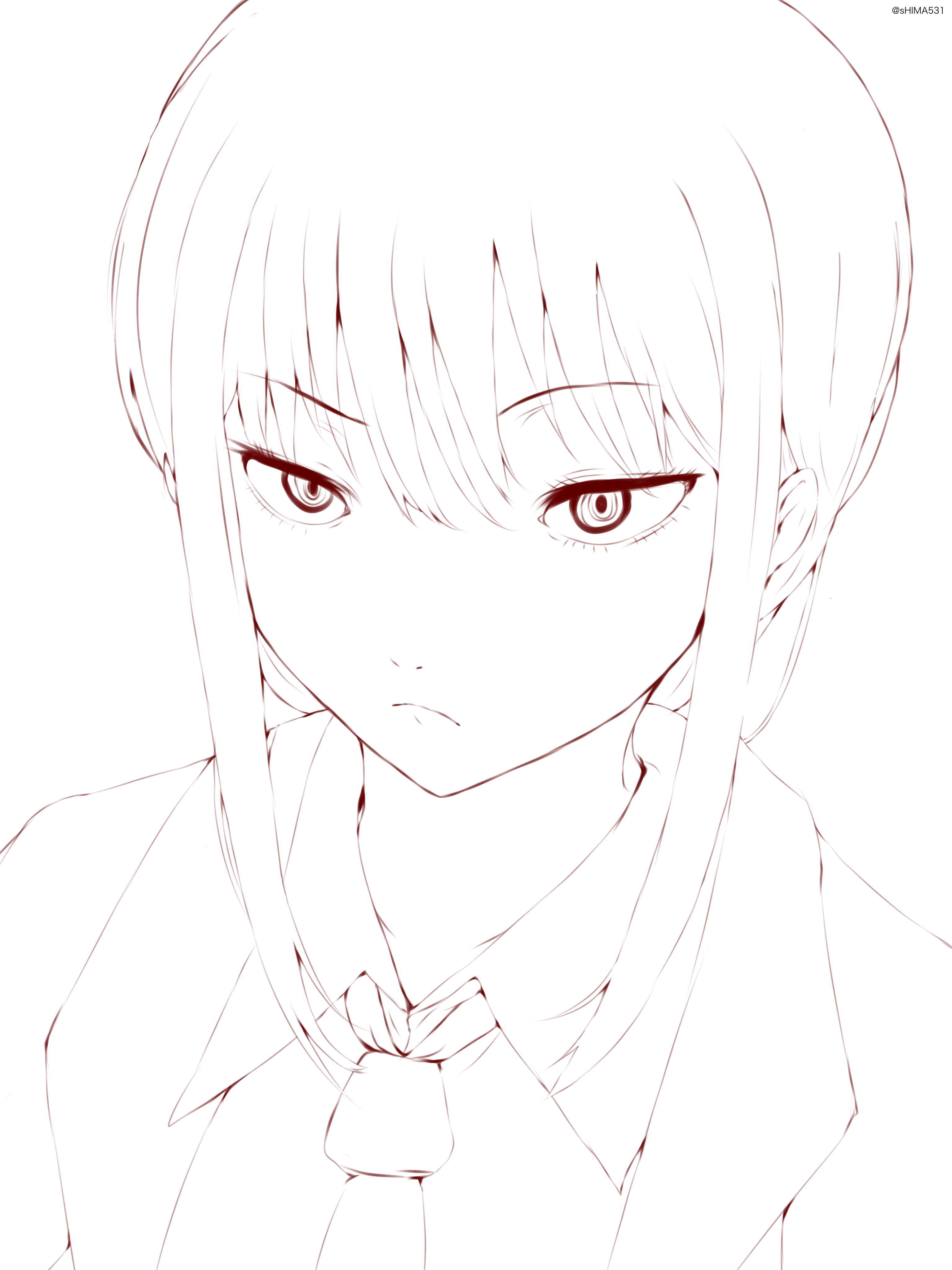 マキマさん(線画) - ibisPaint