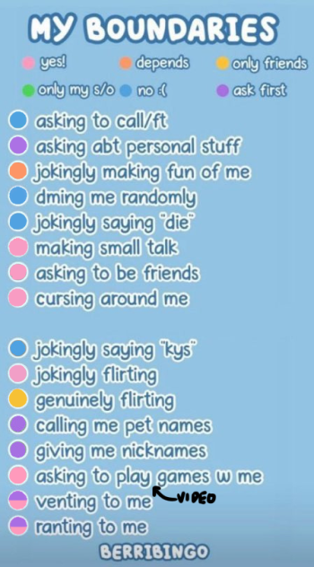 My boundaries (pls respect)