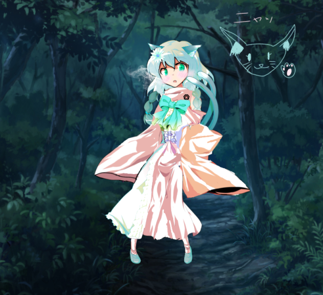 東方立ち絵改変(迷い猫)