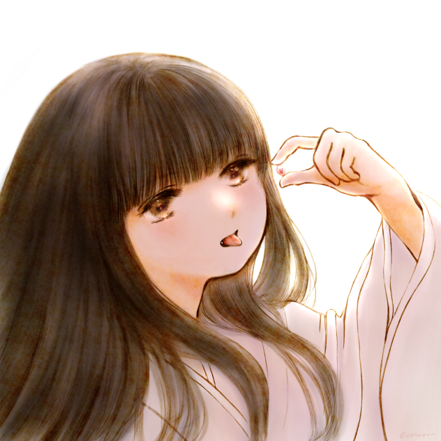 命の石を喰らう黒髪美少女妖怪的な