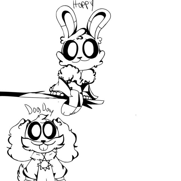 Black n White Smiling critters part2