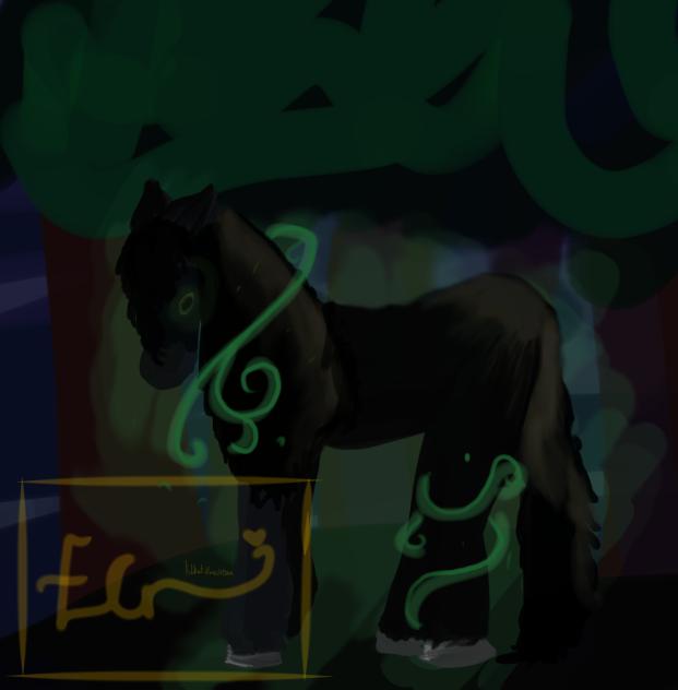 Spooky October horse