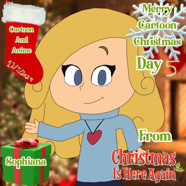 Merry Cartoon Christmas Day 5 Sophiana