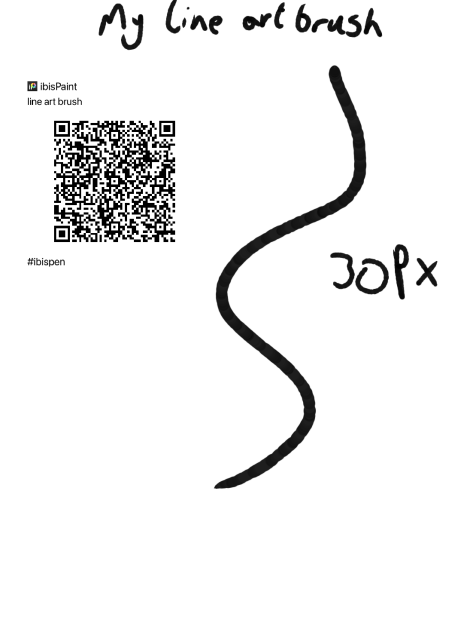 Line art brush - ibisPaint