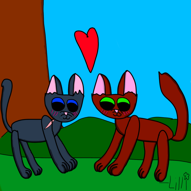 Bluestar x Oakheart l Warrior cats