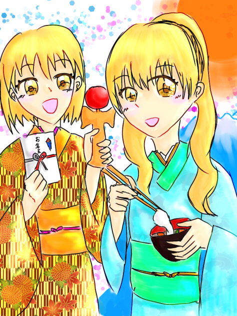 Happy new year！　お正月！