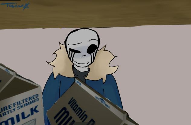 KILLER SANS WENT TO GET THE MILK 😧