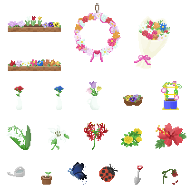 花素材(ドット絵)