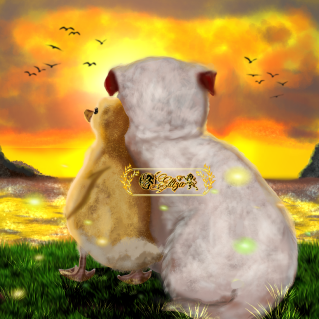 🐥🐶🌄