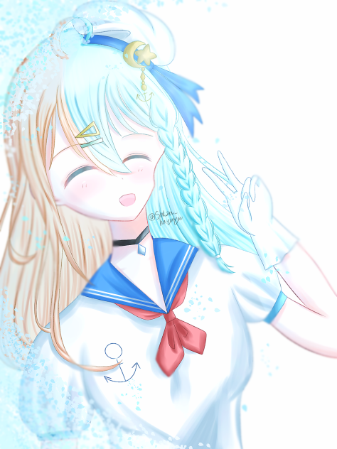 笑顔をみせて、