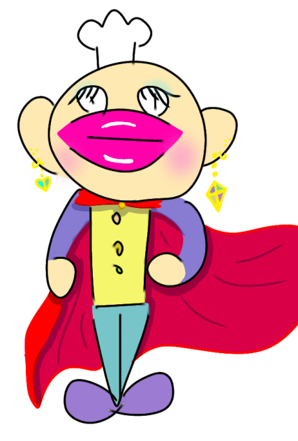 かわいいコックさん塗りました