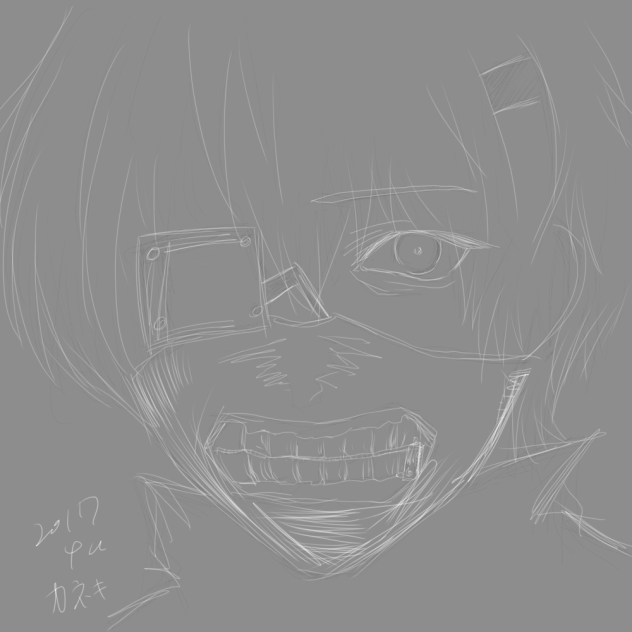東京喰種 カネキケン描いてみた