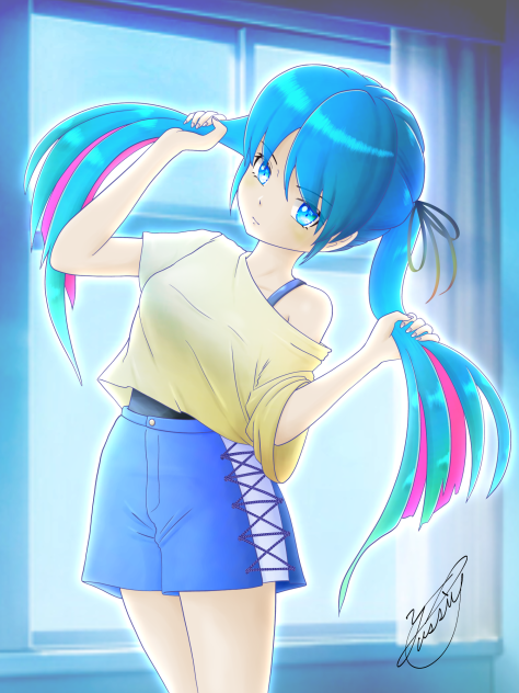 Girl in loungewear