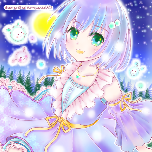 星川ヤヨイ様の線画お借りしました♪