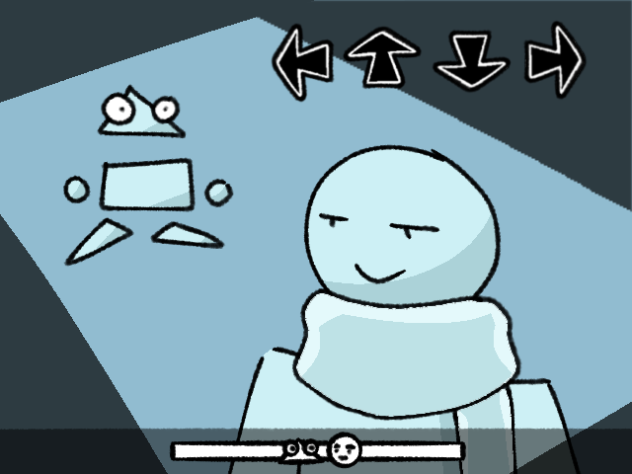 A FNF battle animation