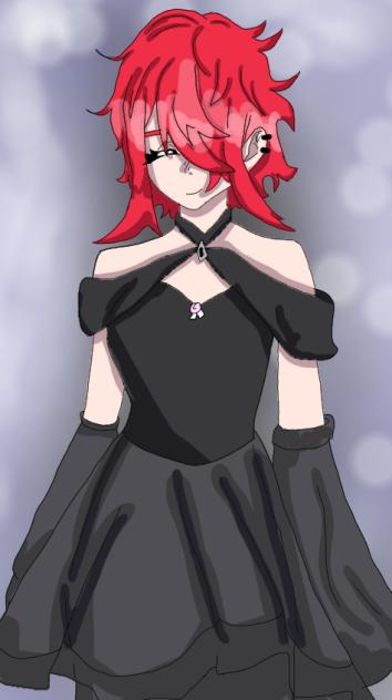 Emo wearing a dress😋