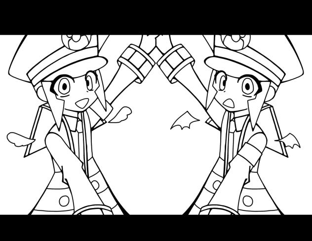 [線画]▽天天天国地獄国▲