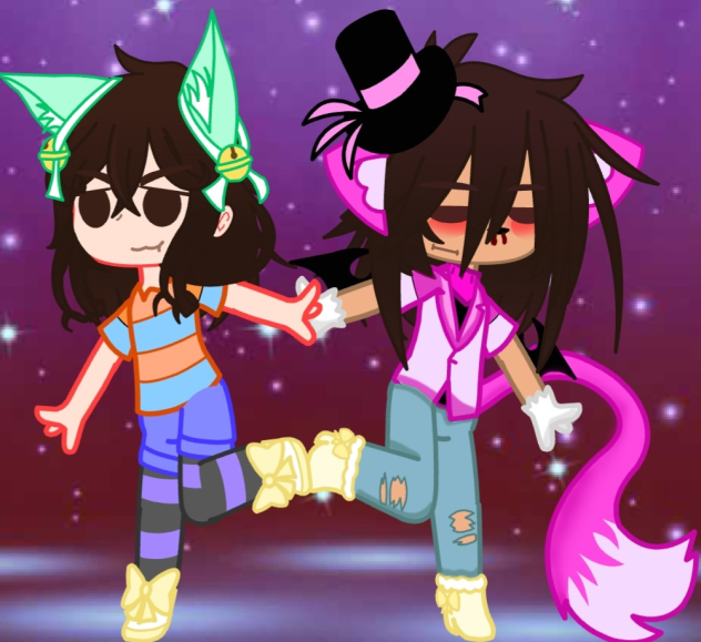 MEH SISTERS OC WITH MINE =D