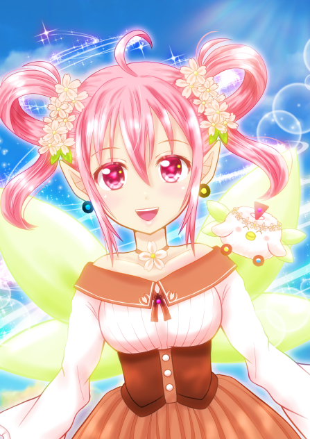 妖精　バストアップ