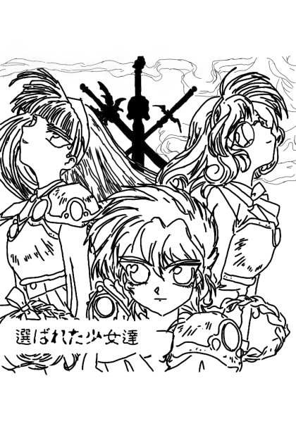 線画レイアース